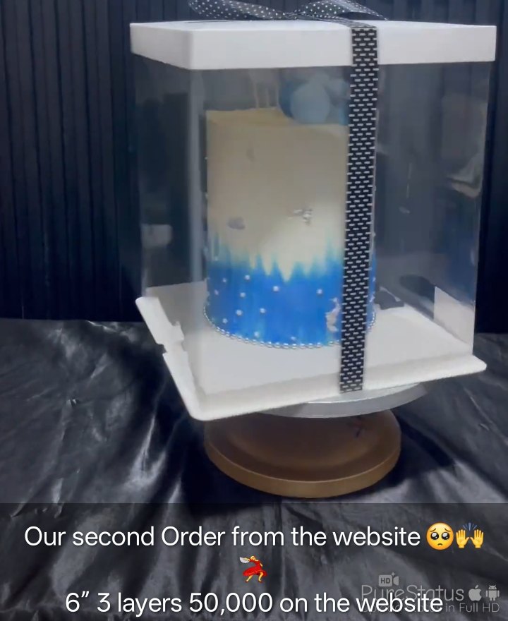 Cynthia's status: Our second order from the website, 6 inch 3 layers 50,000 on the website